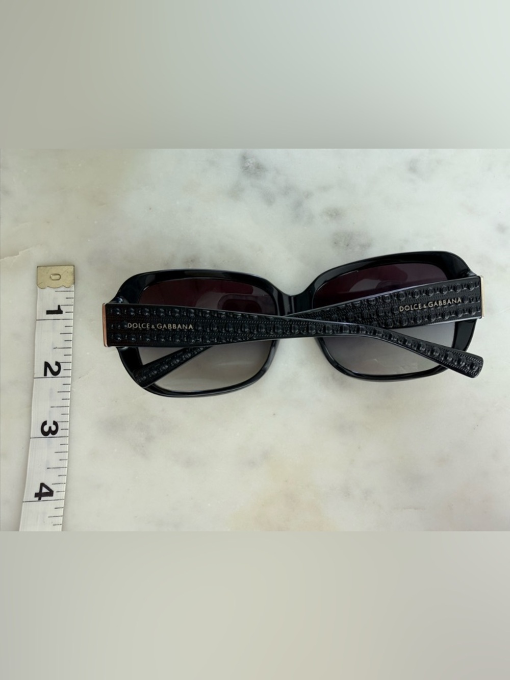 Dolce & Gabbana Black Oversized Gradient Lens Sunglasses - Picture 13 of 16